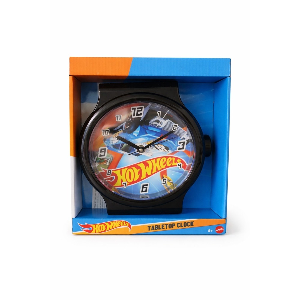 Hot Wheels Tabletop Clock Analog Kids Room Decor New in‎ Box